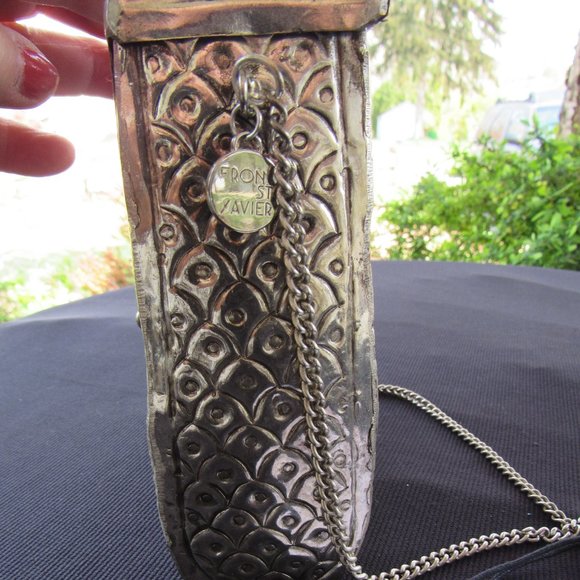 St. Xavier Monro Geometric Gold & Silver Metal Bag - Picture 2 of 8